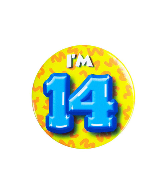 I'm 14 Button 14 Jaar 5,5cm van Paper Dreams koop je bij Partywinkel