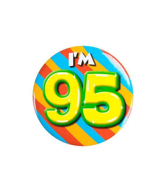 I'm 95 Button 95 Jaar 5,5cm van Paper Dreams koop je bij Partywinkel