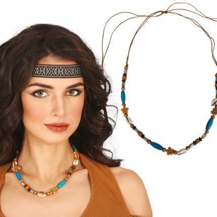 Indiaan Ketting van Fiestas Guirca koop je bij Partywinkel