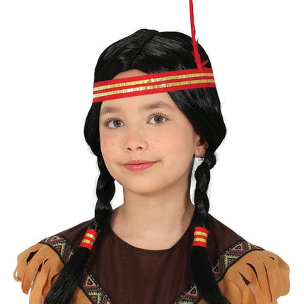 Indiaan Pruik Kind van Fiestas Guirca koop je bij Partywinkel