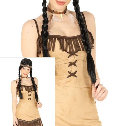 Indiaanse Jurk Dames Kort van Fiestas Guirca koop je bij Partywinkel