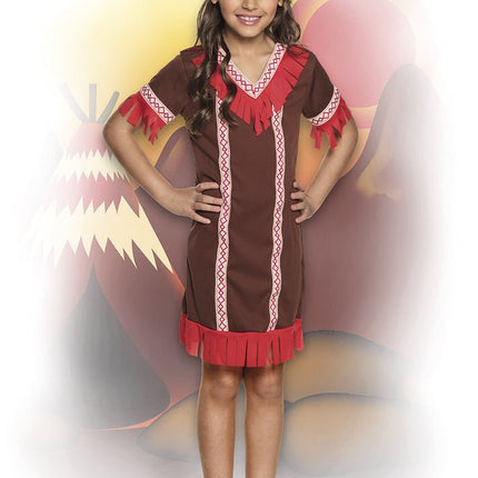Indianen Jurk Kind Rood van Boland koop je bij Partywinkel