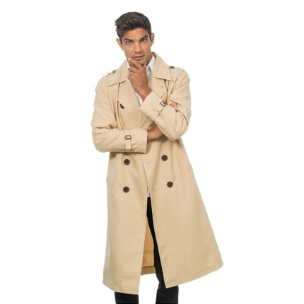Beige Trenchcoat Detective Heren