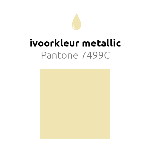 Ivoorkleur Ballonnen Metallic 25cm 50st van Balloonia koop je bij Partywinkel