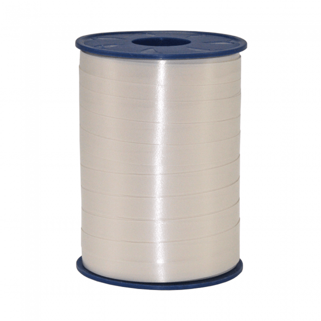 Ivoorkleur Lint 10mm 250m van WeFiesta koop je bij Partywinkel