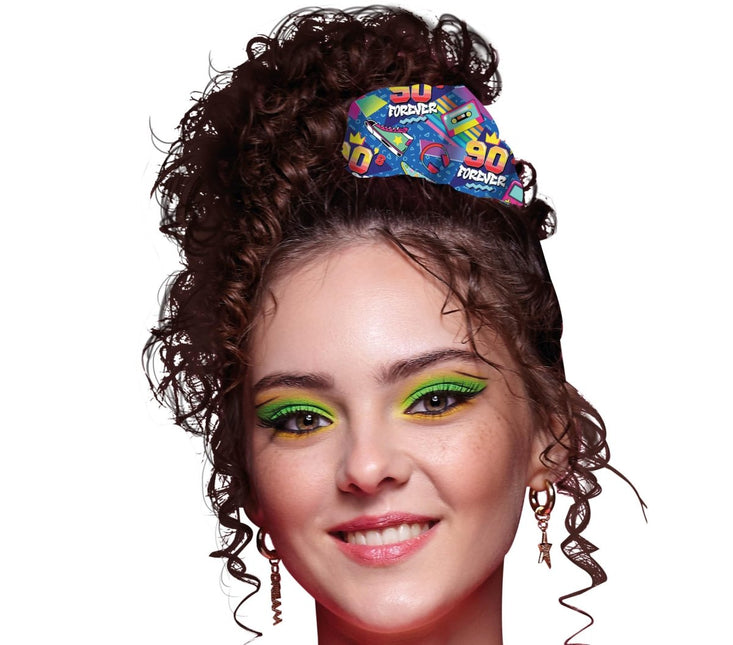 Jaren 90 Scrunchie van Fiestas Guirca koop je bij Partywinkel
