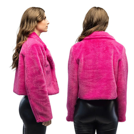 Jasje Fluffy rave roze (M/L) van Boland koop je bij Partywinkel