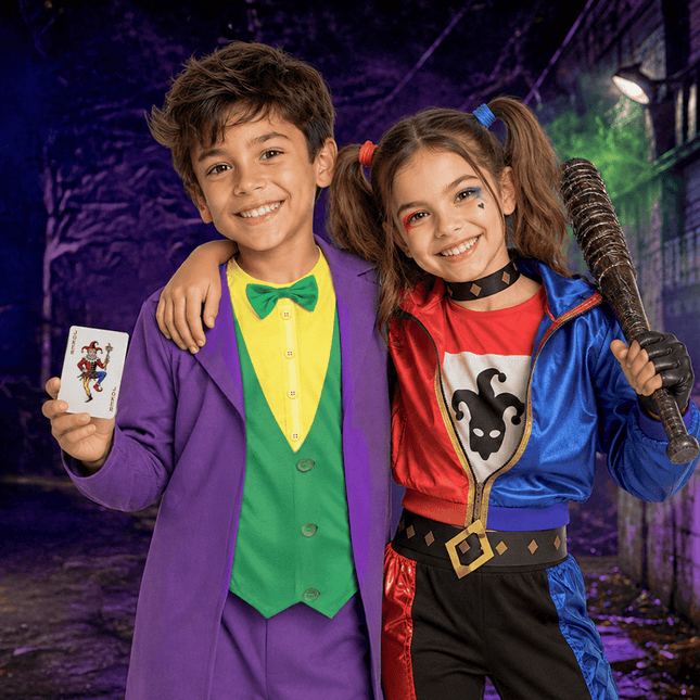 Joker Kostuum Paars Groen Kind van Ciao International koop je bij Partywinkel