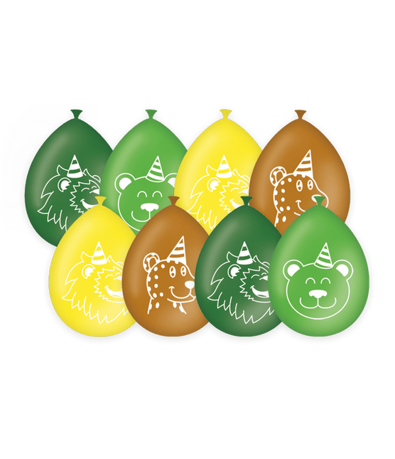 Jungle Ballonnen 30cm 8st van Paper Dreams koop je bij Partywinkel