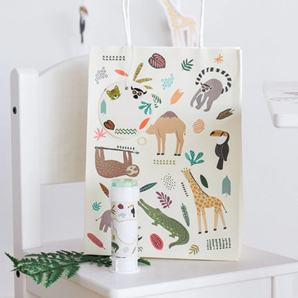 Jungle Dieren Uitdeelzakjes Zoo Party 6st van Folat koop je bij Partywinkel