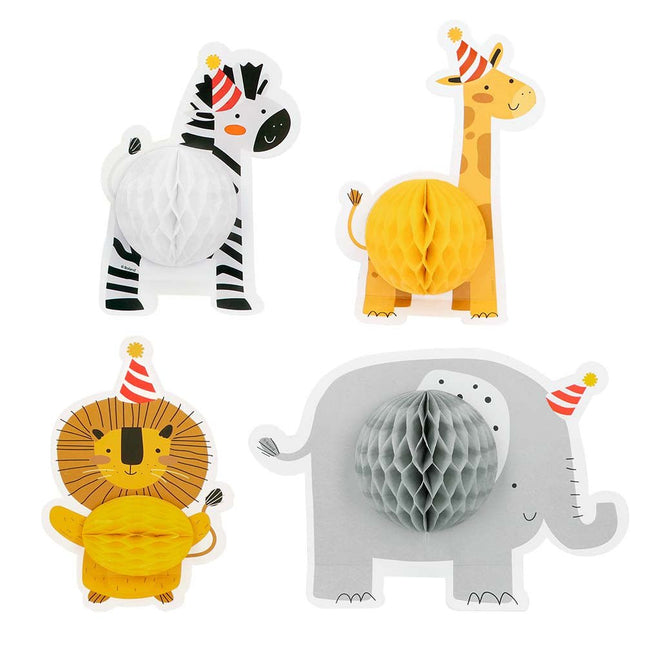 Jungle Tafeldecoratie 18cm 4st van Boland koop je bij Partywinkel