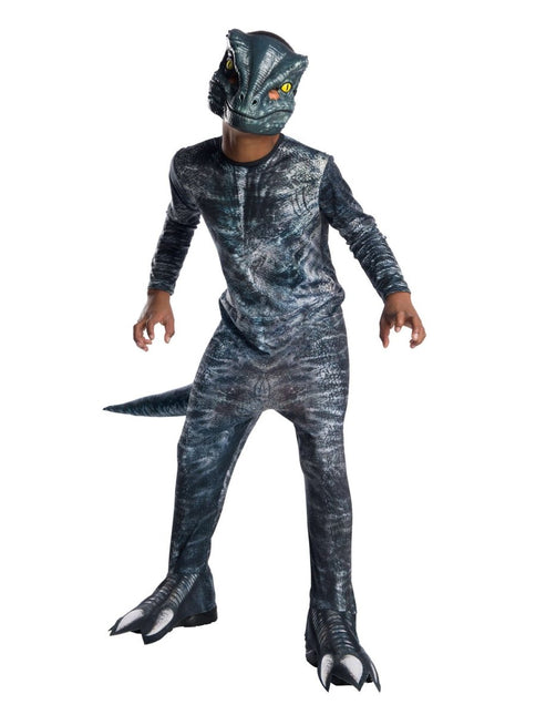 Jurrasic World Kostuum Velociraptor Kind van Rubies koop je bij Partywinkel