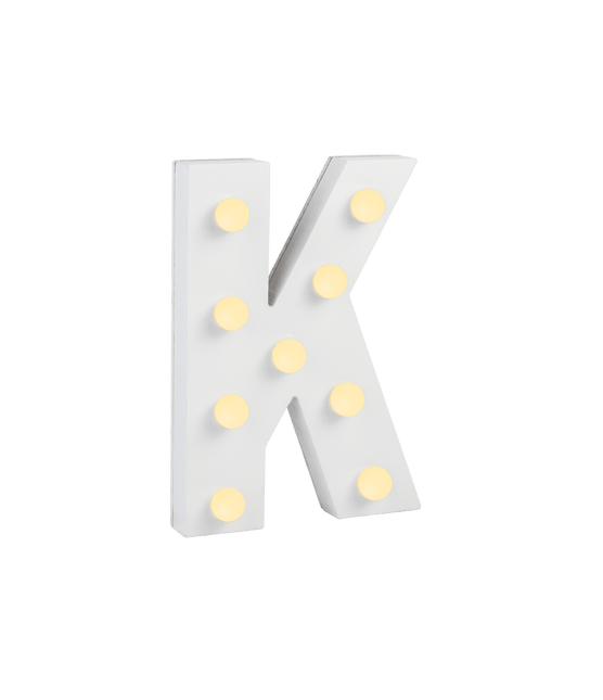 K Licht Letter 16,5cm van Paper Dreams koop je bij Partywinkel