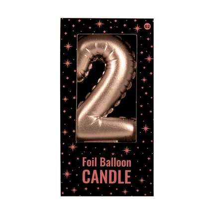 Kaars Folie Ballon Rose Goud 2 10cm van Paper Dreams koop je bij Partywinkel