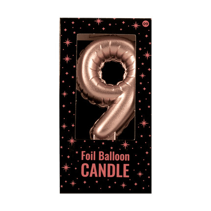Kaars Folie Ballon Rose Goud 9 10cm van Paper Dreams koop je bij Partywinkel