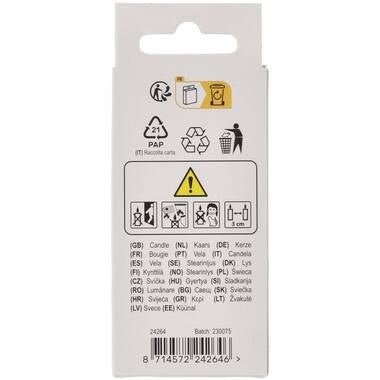 Kaars Pastel Cijfer 4 Meerkleurig van Folat koop je bij Partywinkel