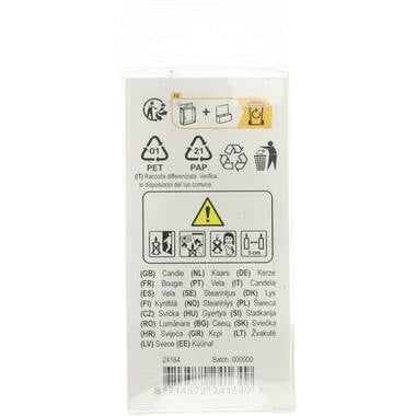 Kaars Simply Chique Silver Cijfer 4 van Folat koop je bij Partywinkel