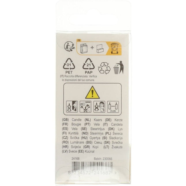 Kaars Simply Chique Silver Cijfer 8 van Folat koop je bij Partywinkel