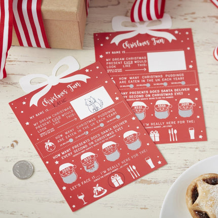 Kaart Christmas Fun van Ginger Ray koop je bij Partywinkel
