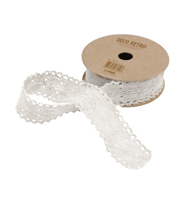 Kant Lint Wit 2,5Cm 2m van CHAKS koop je bij Partywinkel