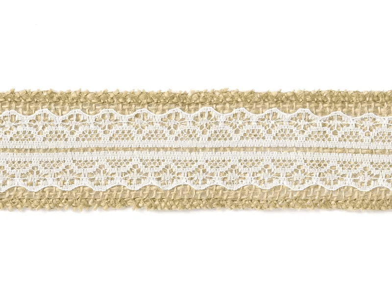 Kanten Lint Jute 5m van Partydeco koop je bij Partywinkel