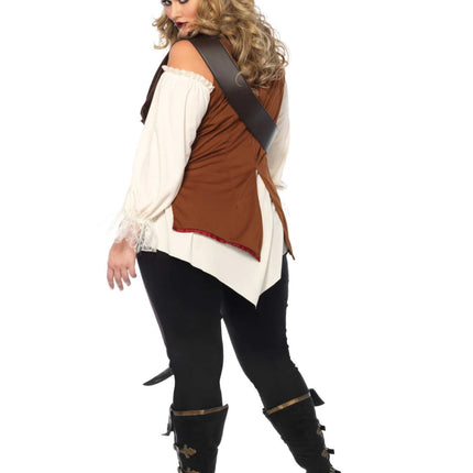 Kapitein Kostuum Dames Plus Size Leg Avenue van Leg Avenue koop je bij Partywinkel