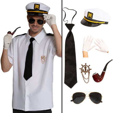 Kapitein Verkleedset 7 delig van PartyXclusive koop je bij Partywinkel