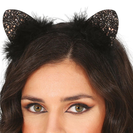 Kat Haarband Veren van Fiestas Guirca koop je bij Partywinkel