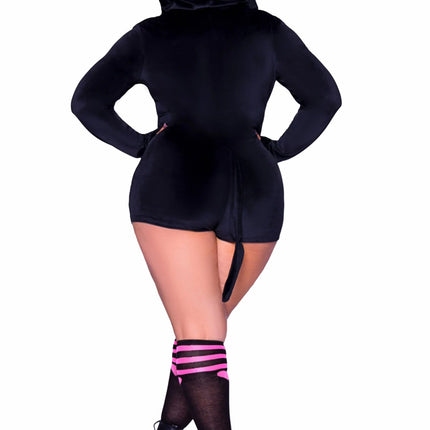 Kat Kostuum Zwart Dames Bodysuit Leg Avenue van Leg Avenue koop je bij Partywinkel