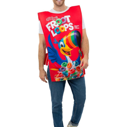 Kelloggs™ Froot Loops™ Cereal Verpakking Kostuum – Partywinkel