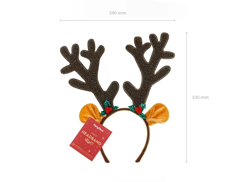 Kerst Haarband Rendier Gewei van Partydeco koop je bij Partywinkel
