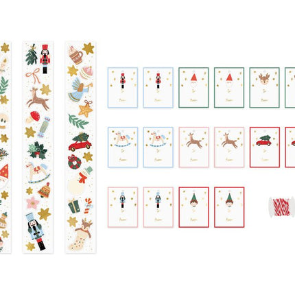 Kerst Stickers 52st van Partydeco koop je bij Partywinkel