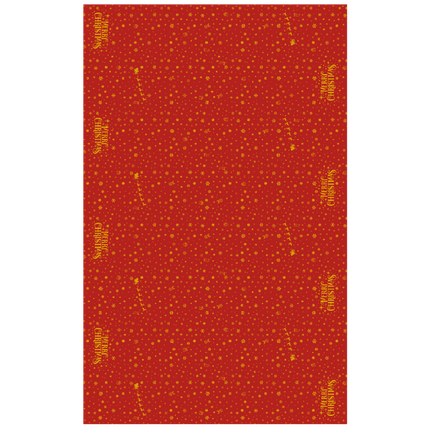 Kerst Tafelkleed Rood Goud Merry Christmas 2,74m van Paper Dreams koop je bij Partywinkel