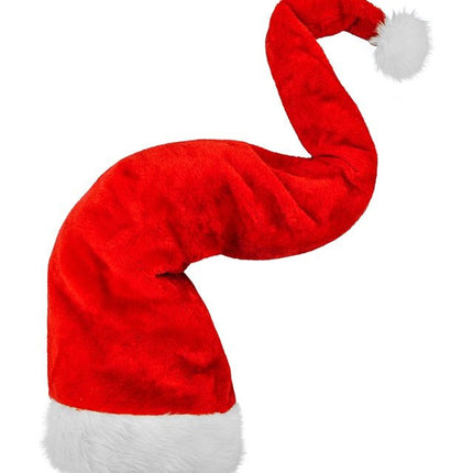 KERSTMAN MUTS PLUCHE EXTRA LANG 125 CM van Widmann koop je bij Partywinkel