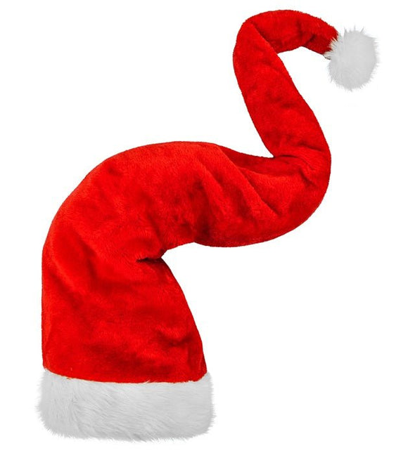 KERSTMAN MUTS PLUCHE EXTRA LANG 125 CM van Widmann koop je bij Partywinkel