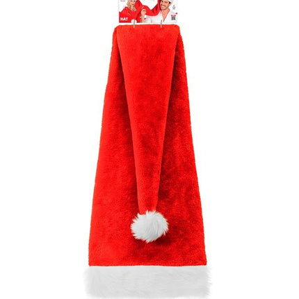 KERSTMAN MUTS PLUCHE EXTRA LANG 125 CM van Widmann koop je bij Partywinkel