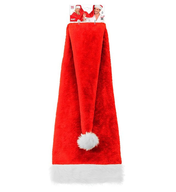 KERSTMAN MUTS PLUCHE EXTRA LANG 125 CM van Widmann koop je bij Partywinkel