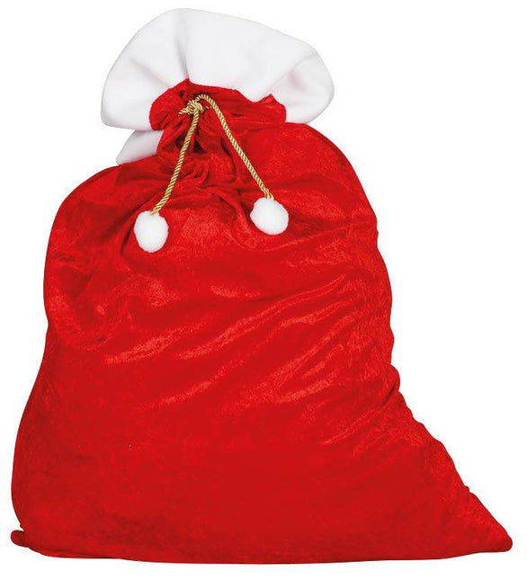 Kerstzak Rood 95cm van Fiestas Guirca koop je bij Partywinkel
