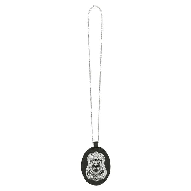 Ketting Badge 'Super police' van Boland koop je bij Partywinkel