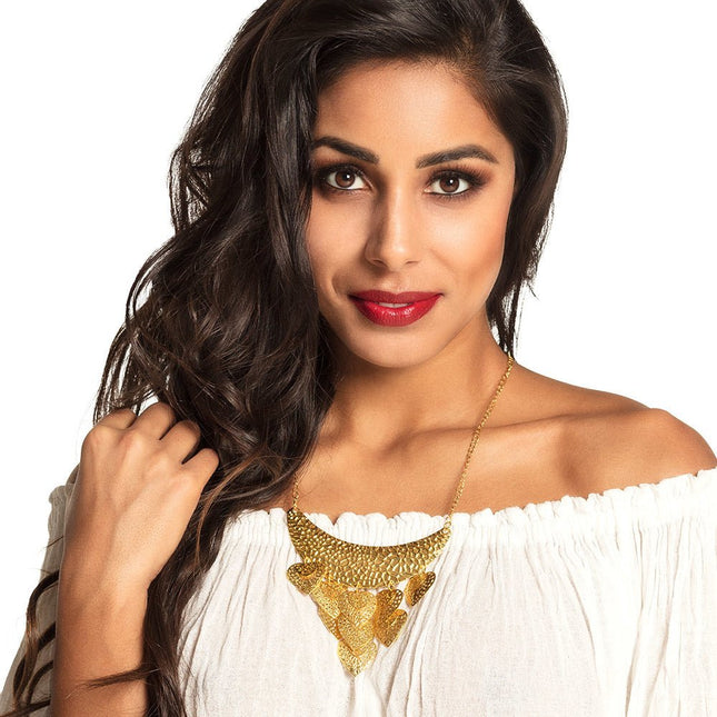 Ketting Gouden Bladeren van Boland koop je bij Partywinkel