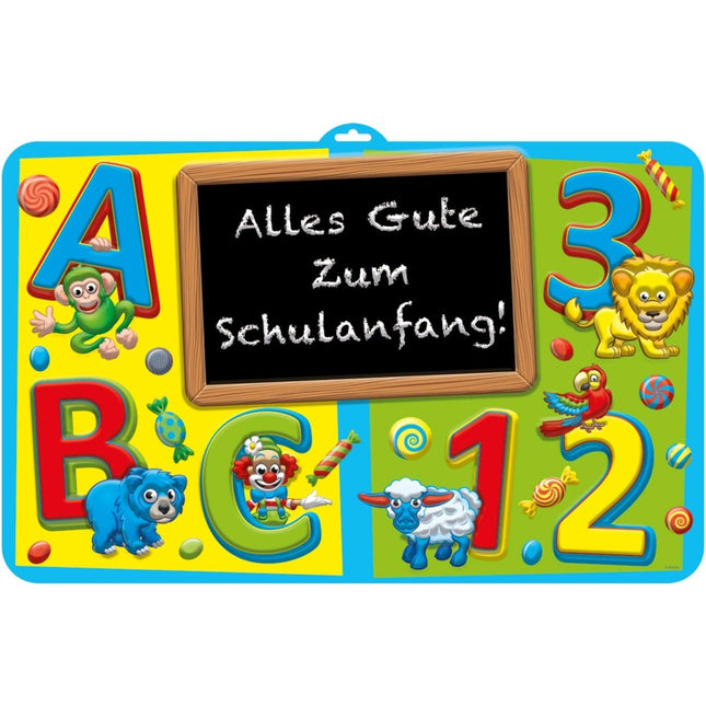 Kinderfeestje ABC Beschrijfbaar Deurbord - 58x38cm van Folat koop je bij Partywinkel