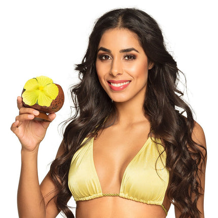 Kokosnoot Beker Hawaii Plastic 10cm van Boland koop je bij Partywinkel