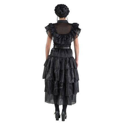 Kostuum Wednesday Prom Night Jurk Zwart van CHAKS koop je bij Partywinkel