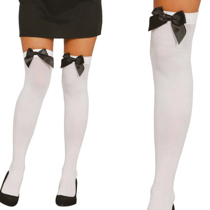 Kousen Strik Wit 70cm van Fiestas Guirca koop je bij Partywinkel