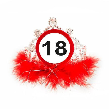 Kroontje 18 Jaar Verkeersbord van Folat koop je bij Partywinkel