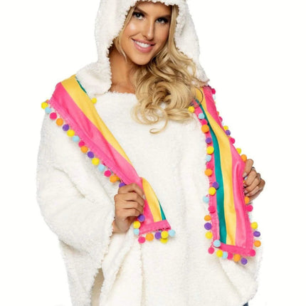 Lama Poncho Dames Leg Avenue van Leg Avenue koop je bij Partywinkel