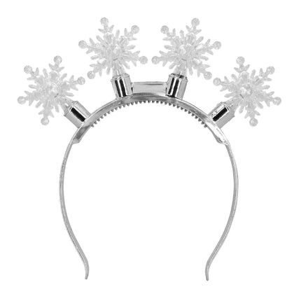 Led - tiara Snowflake van Boland koop je bij Partywinkel