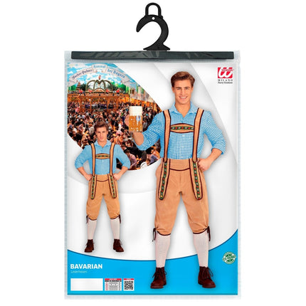 Lederhose Beige Heren van Widmann koop je bij Partywinkel