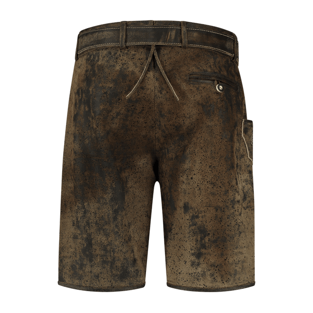 Lederhose Bruin Heren Kort Vintage van Haus Huberts koop je bij Partywinkel