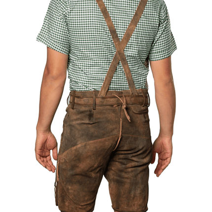 Lederhose Bruin Kort Kitzbuhel van Tannhauser koop je bij Partywinkel